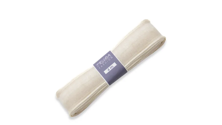 TRUBA Chiffonband mit Draht uni champagner 4 m