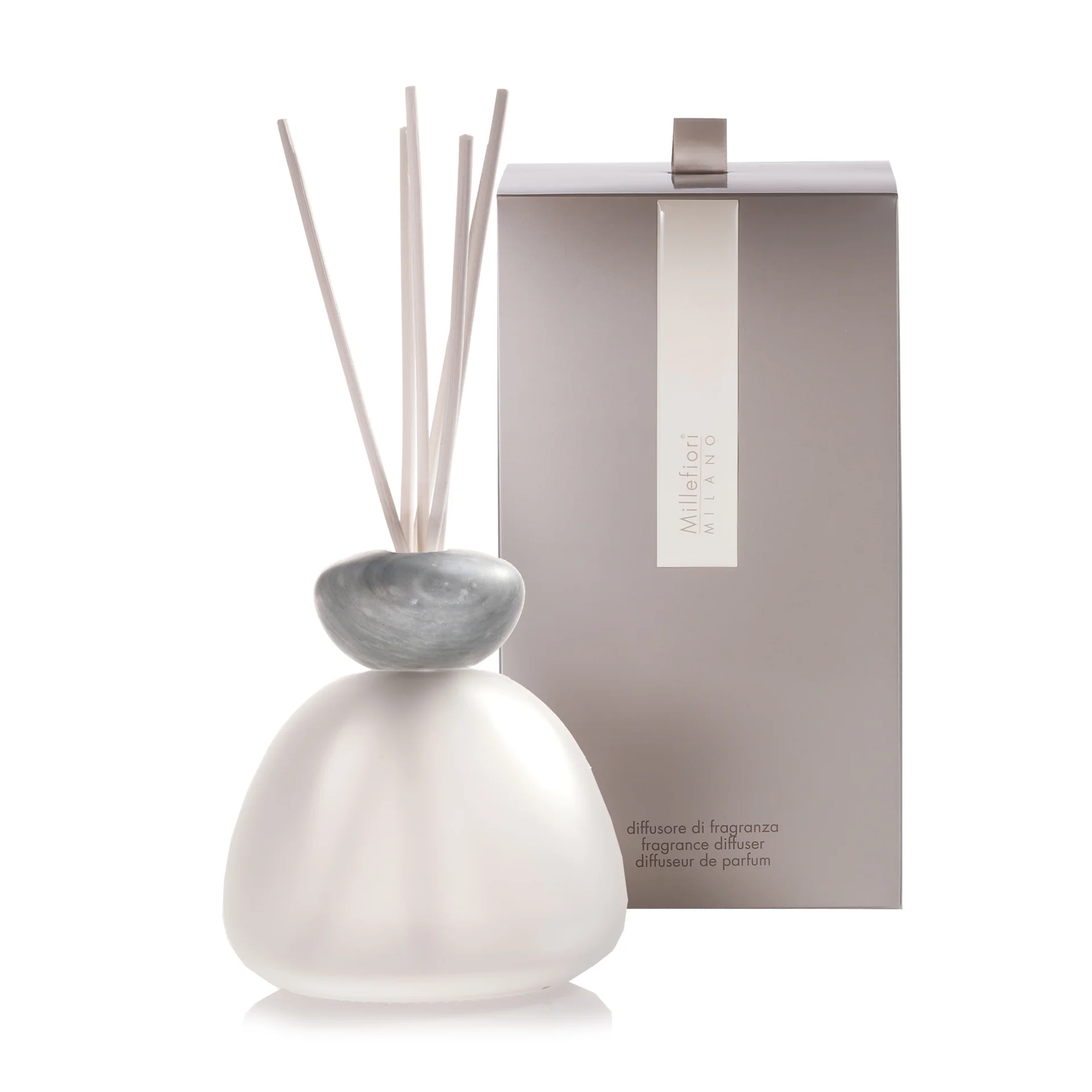 Air Design Marmor-Diffusor – Satin mit grauer Kappe – Duftdiffusor