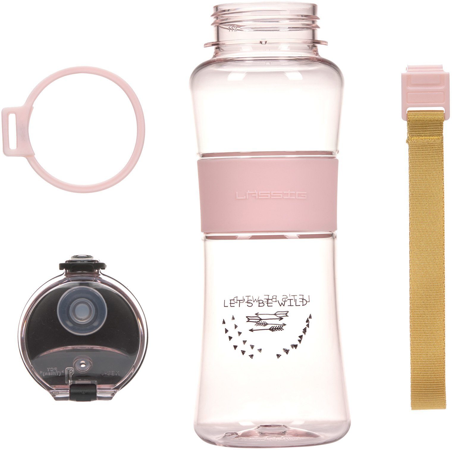 LÄSSIG Trinkflasche Adventure, rose