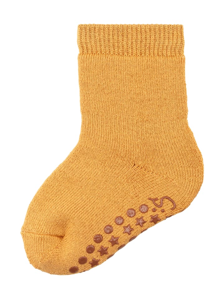 Sterntaler ABS Socken Wolle uni in gelb günstig kaufen