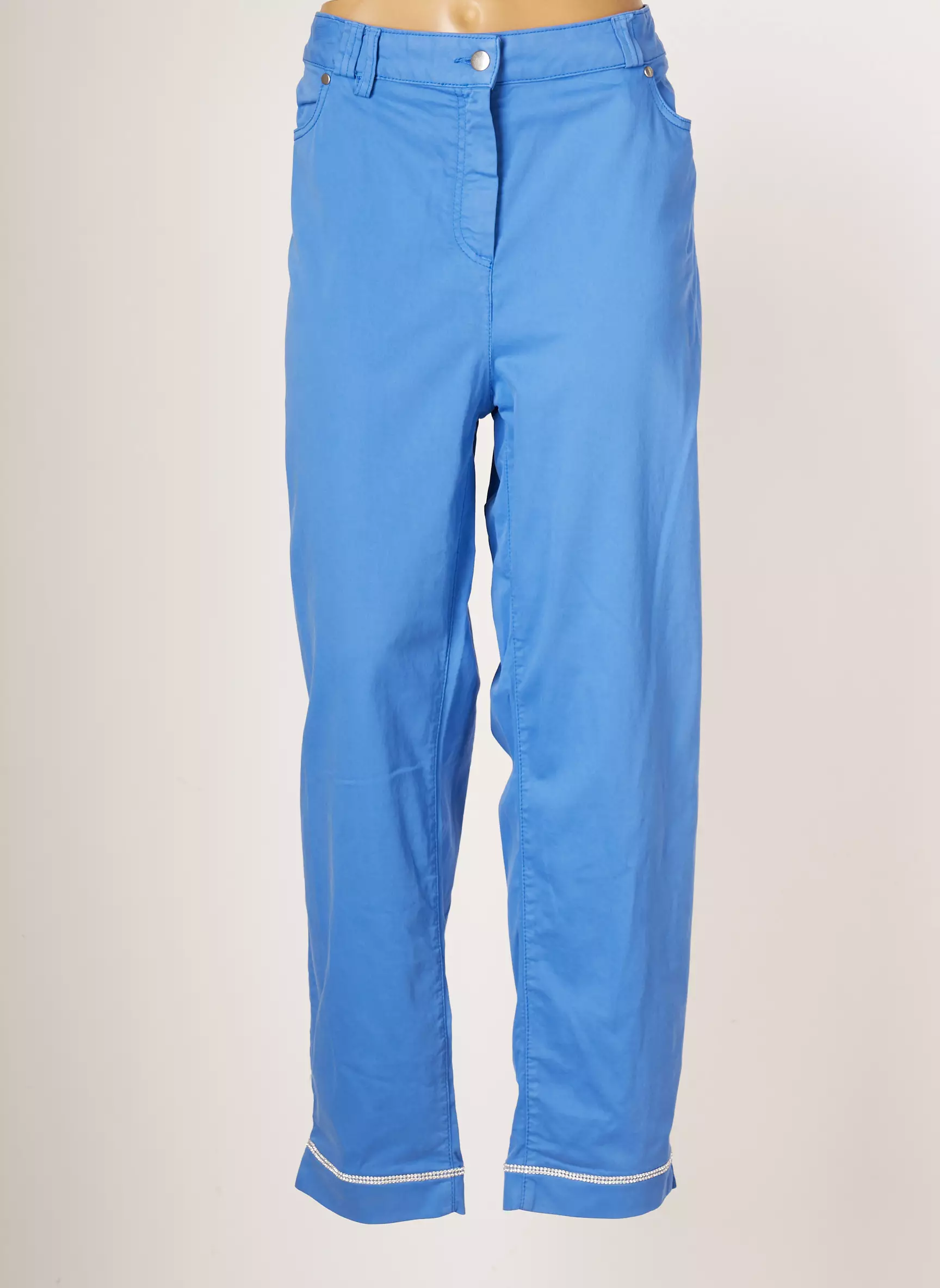 Fuegolita Pantalons Droits Femme couleur bleu