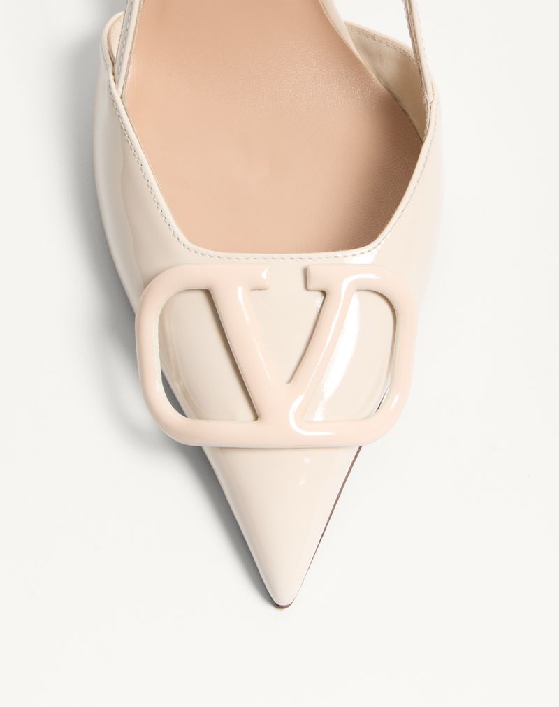 VLogo Signature Patent Slingback Pump 80mm