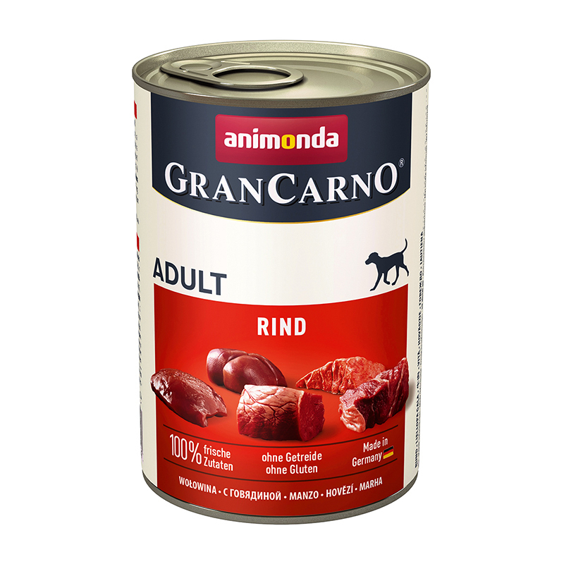 Animonda Hundenassfutter Animonda GranCarno Original Adult Rind pur 24x400 g