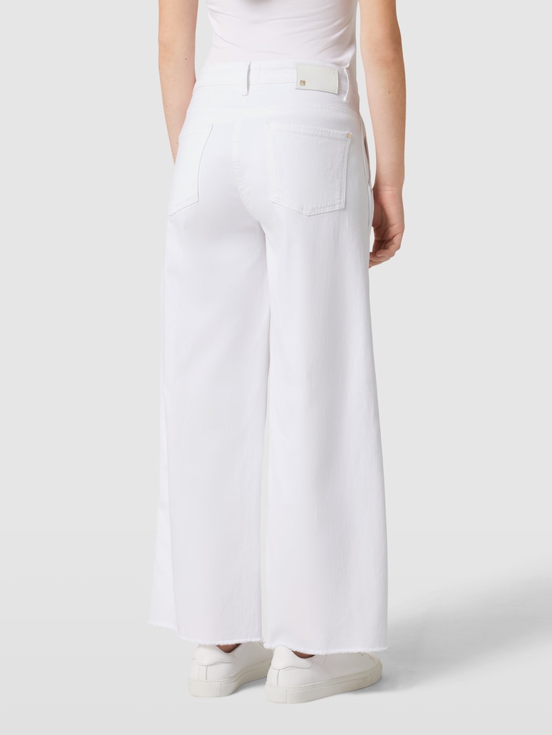 Flared Cut Jeans in verkürzter Passform Modell 'ALEC' in weiß