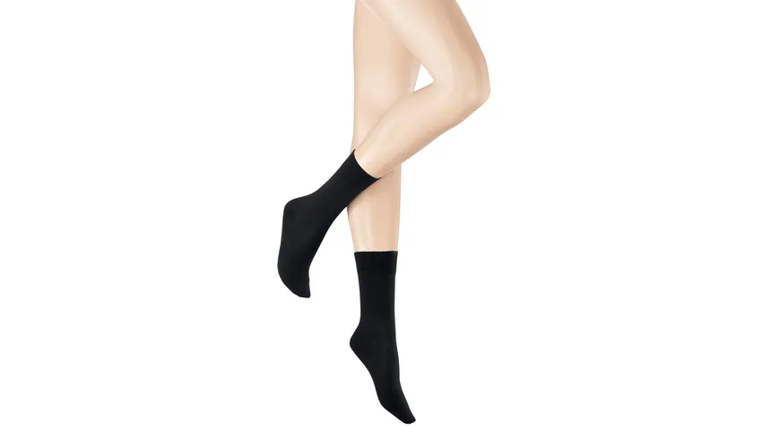 Hudson Damen Socken Relax Cotton black