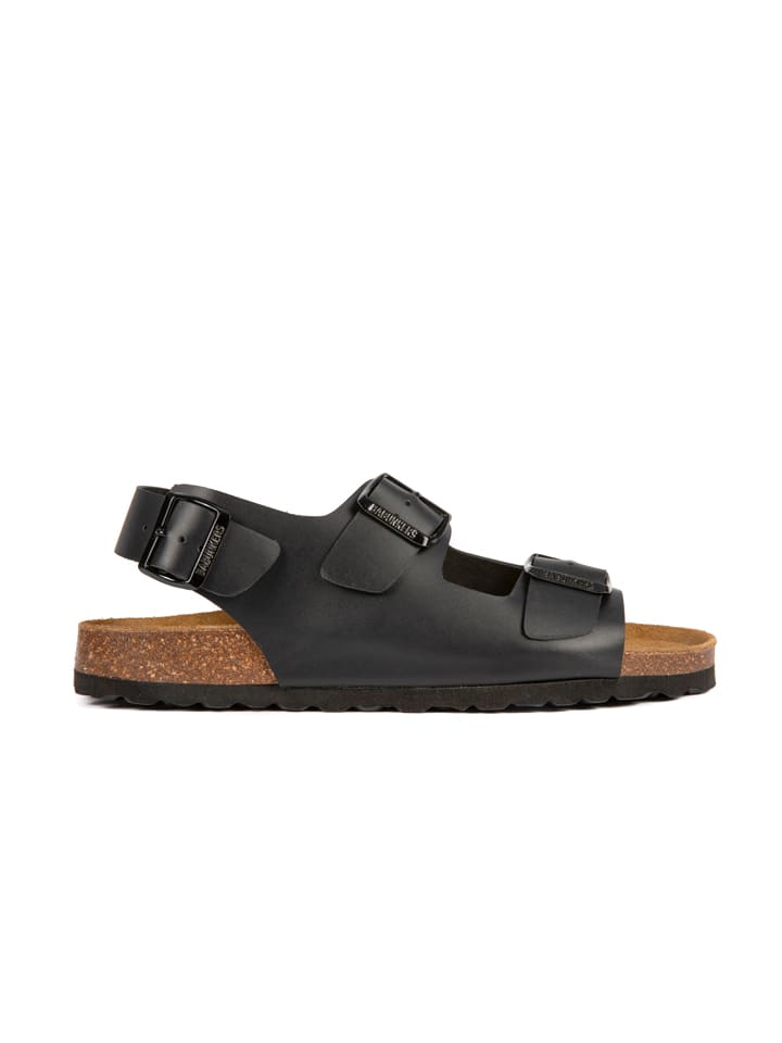 BABUNKERS Family Leder-Sandalen in Schwarz günstig kaufen