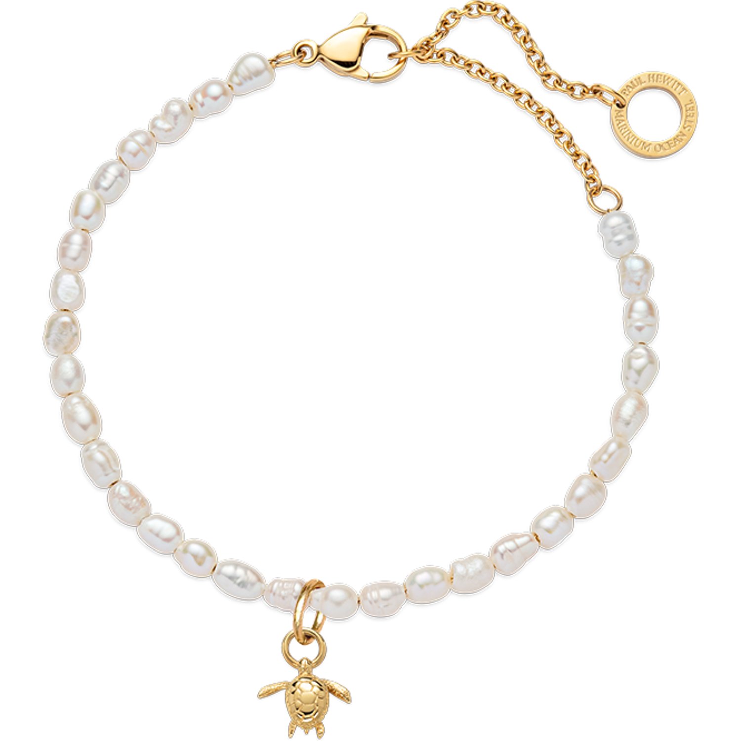 Armband Edelstahl. recycelt. Perle