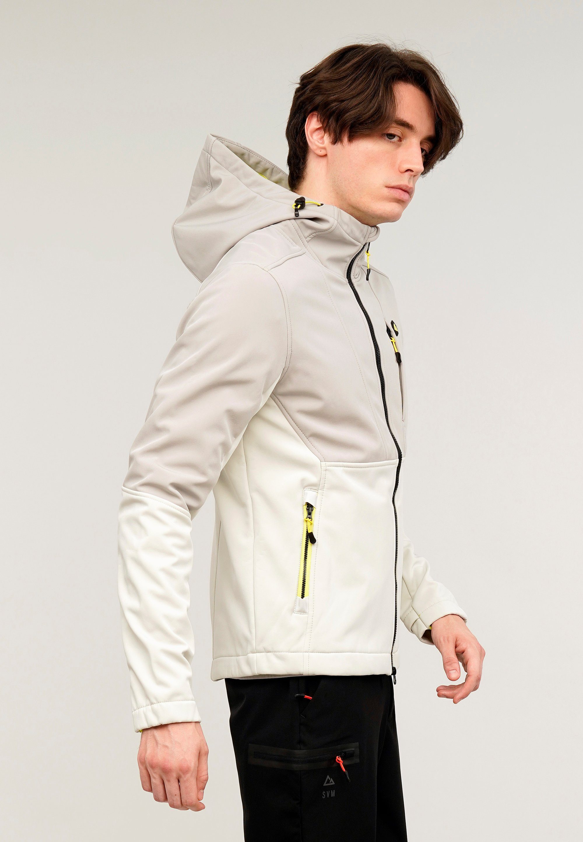 GIORDANO Softshelljacke Silvermark by G-Motion Teflon mit wasser- und windabweisender Funktion