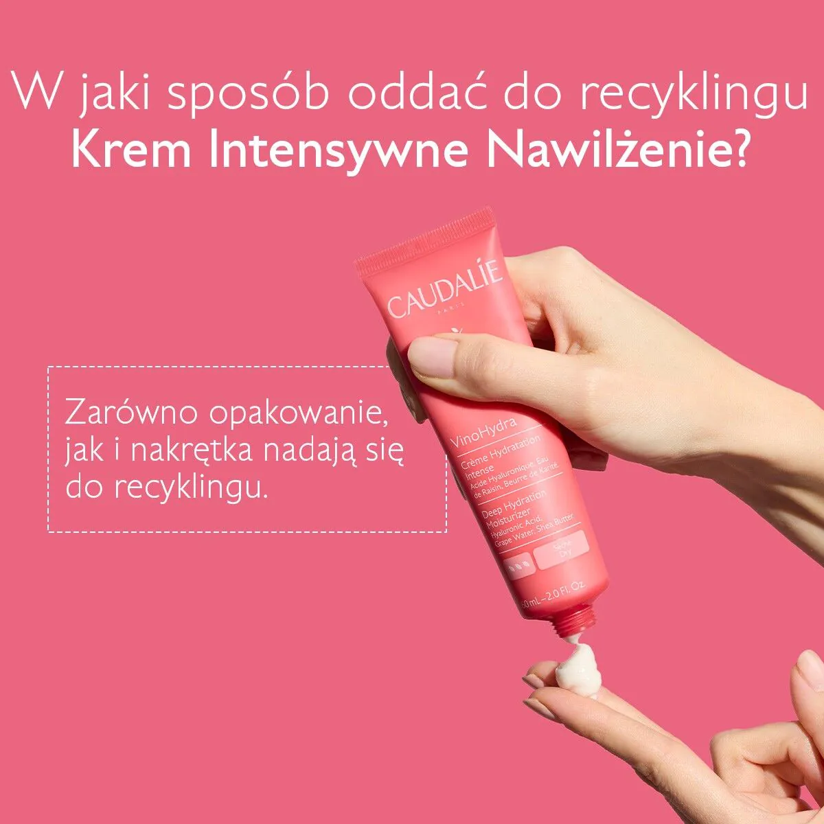 Caudalie VinoHydra intenzivna hidratantna krema, 60 ml