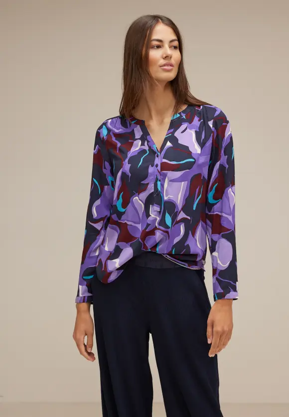 Street One Viskose Bluse mit Print
