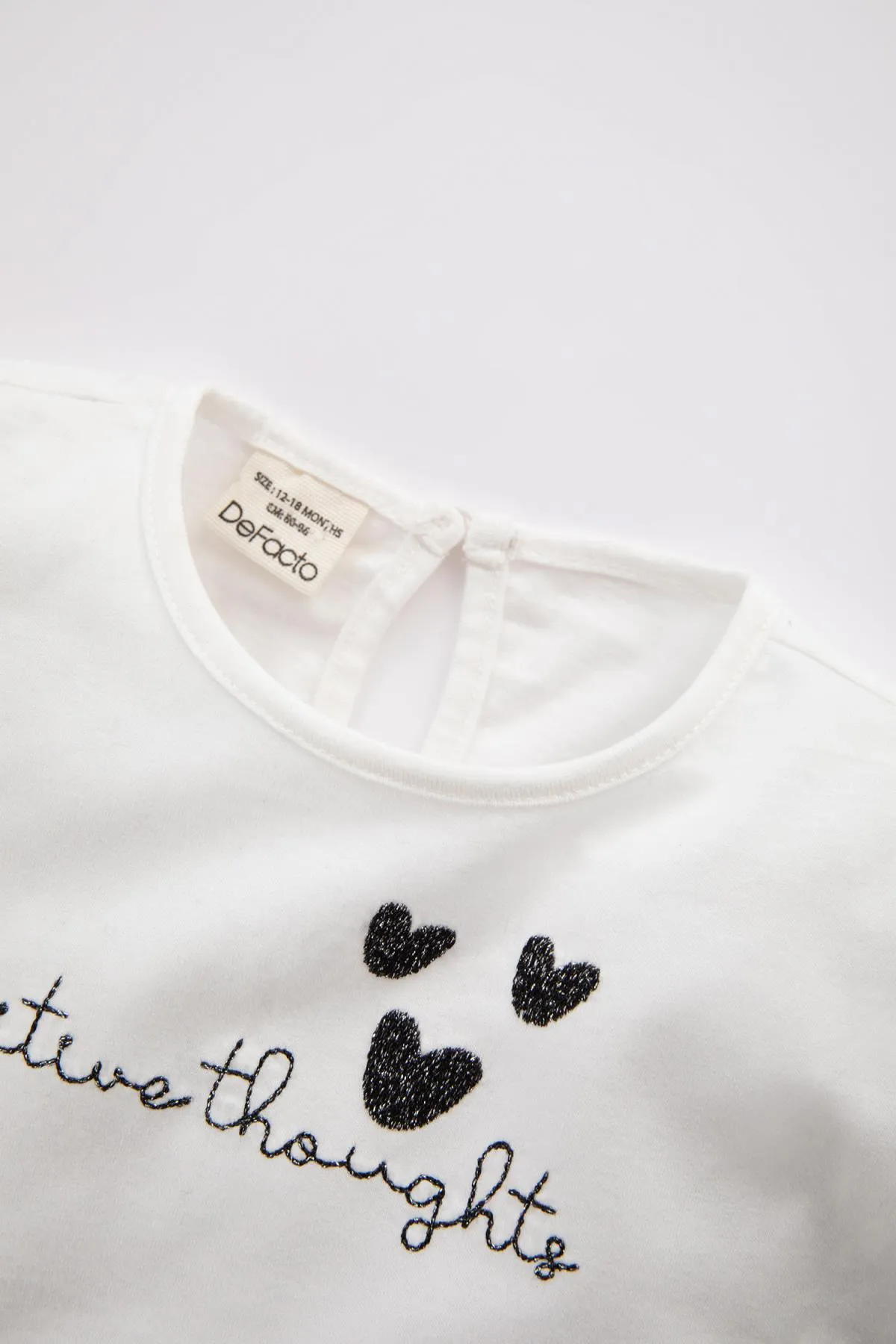 DeFacto  Langärmliges T-Shirt mit Tweed-Shorts für Babys mit Weihnachtsmotiv, 2er-Set