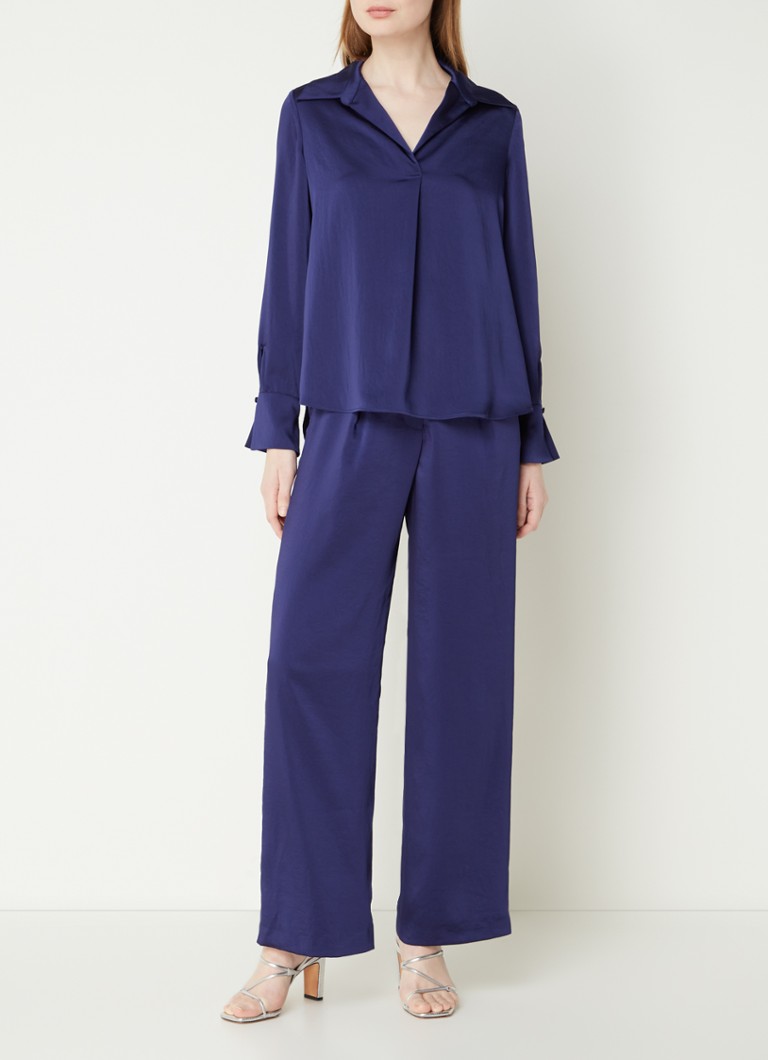 Claudie Pierlot Tunica in raso Blues