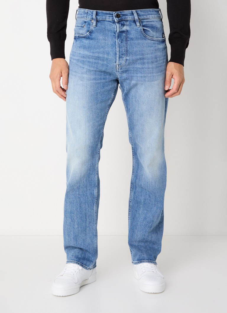 G-Star RAW Dakota -suoralahkeiset farkut, joissa keskivaalea pesu