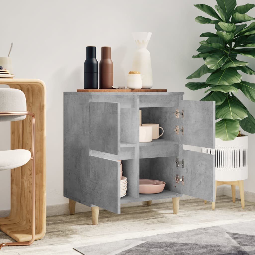vidaXL Sideboard Sideboard Betongrau 60x35x70 cm Holzwerkstoff (1 St)