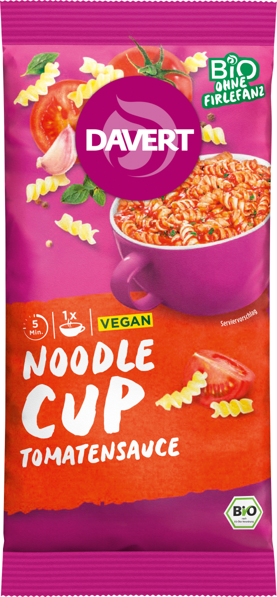 Fertiggericht, Noodle Cup mit Tomatensauce, No.7, 67 g