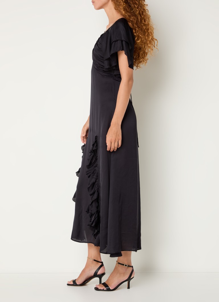 Vestido midi de Maje con espalda descubierta