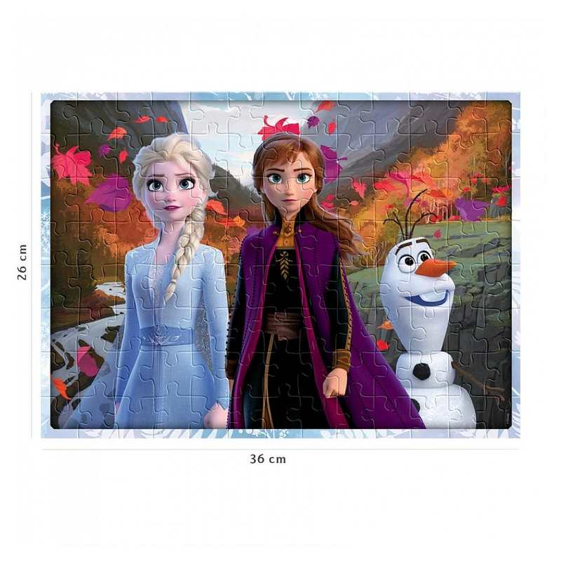Puzzle Un monde magique 100 pièces, DS la Reine des neiges 2
