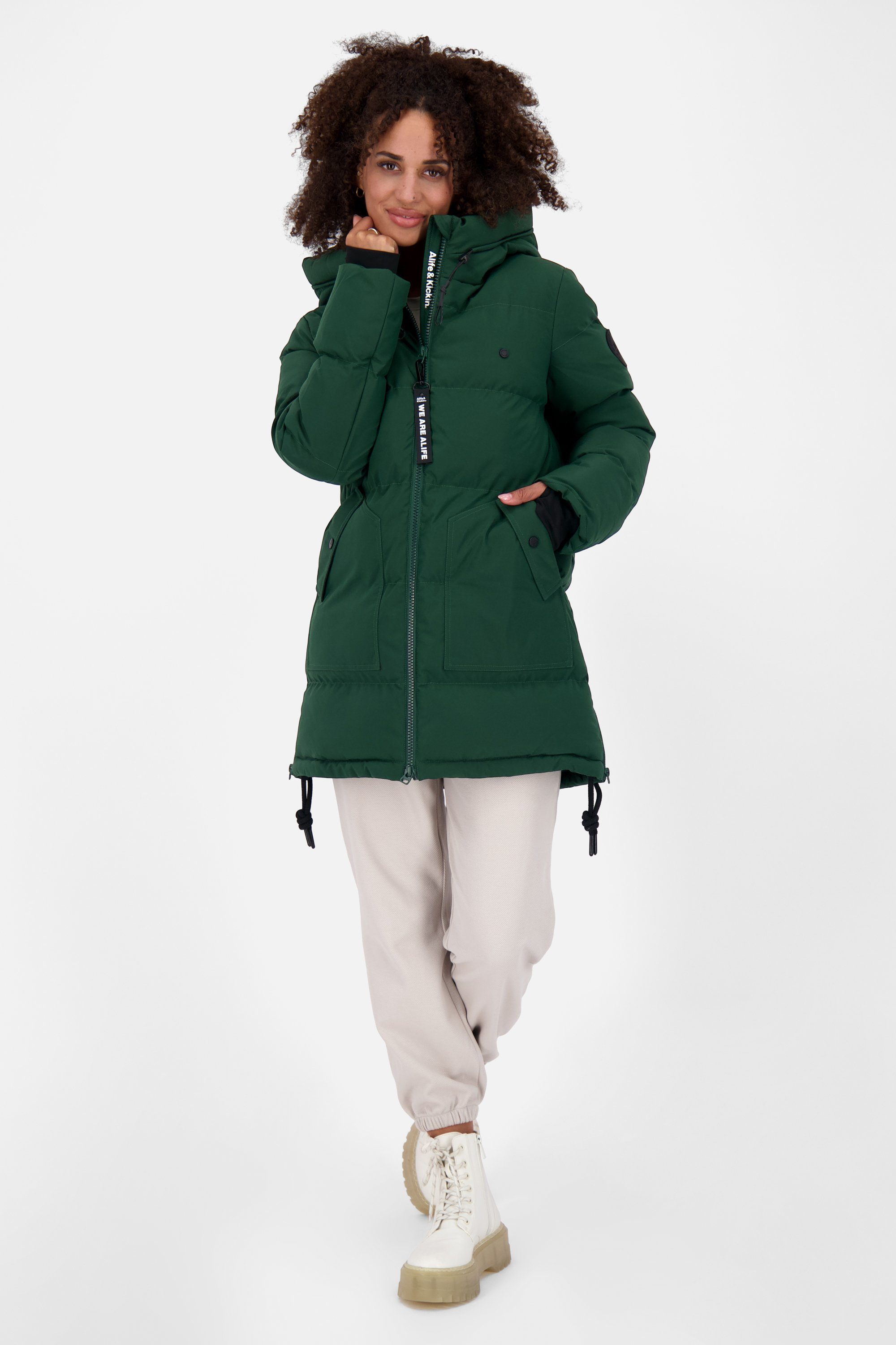 Alife & Kickin Winterjacke CathyAK A Puffer Parka Damen Steppjacke, Winterjacke
