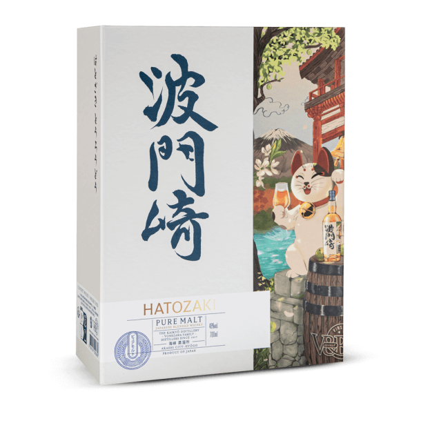 Coffret Hatozaki Double Cask Umeshu Finish V and B + 2 Verres 46%
