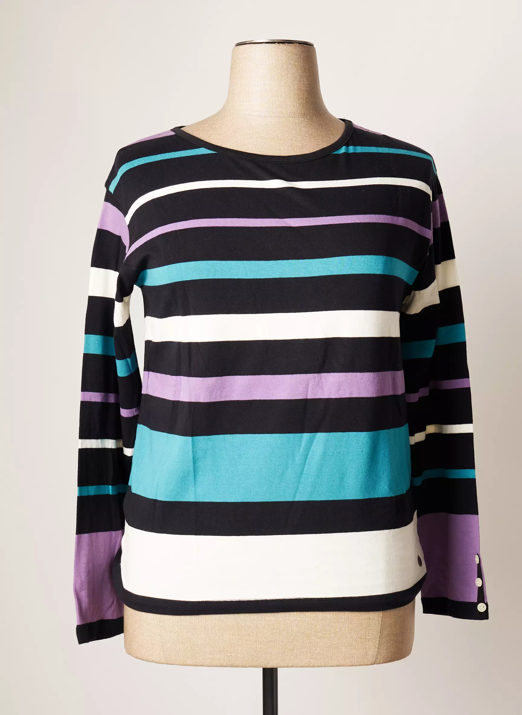 Bleu Sale Tshirts Femme couleur noir