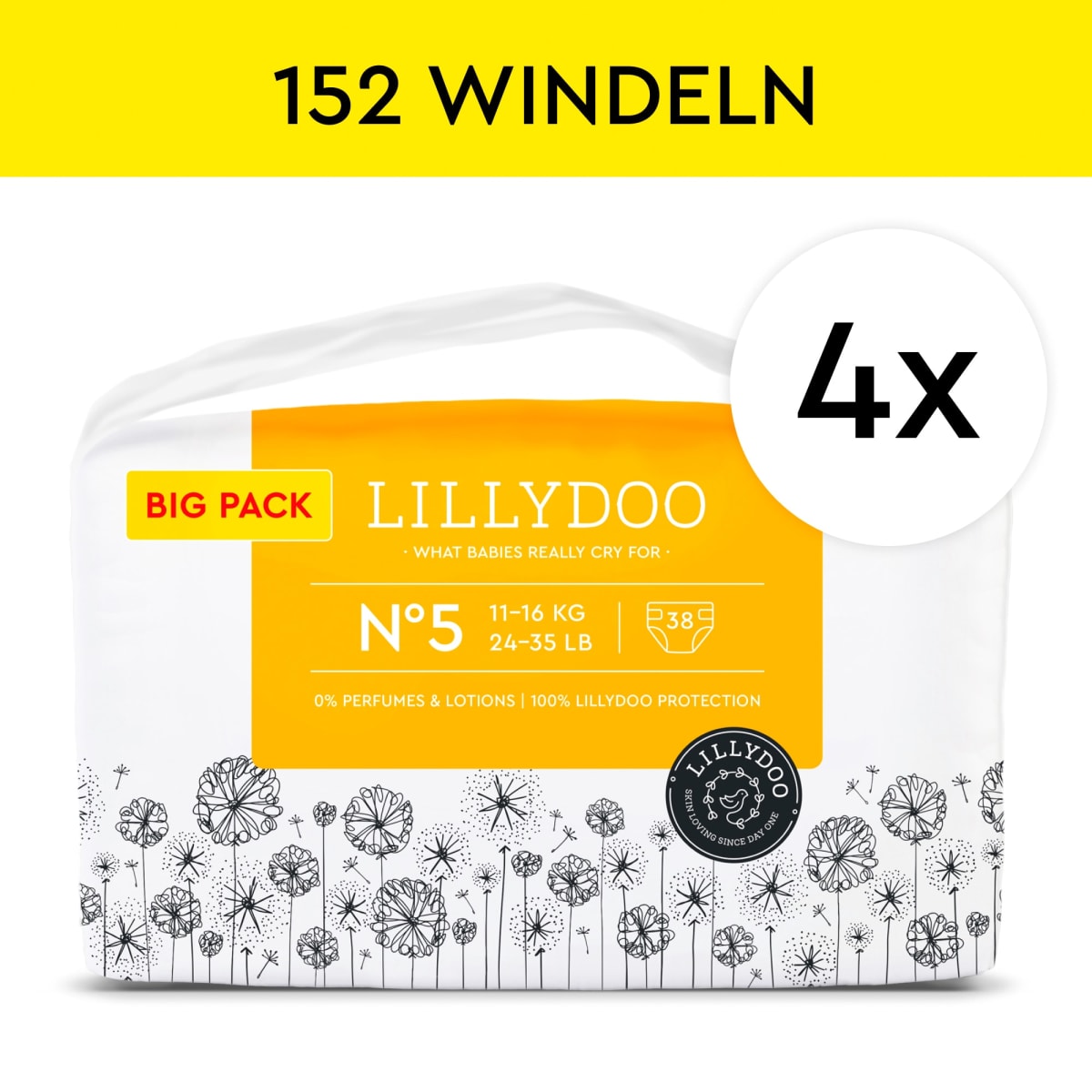 Windeln Gr. 5 (11-16 kg), Monatsbox, 152 St