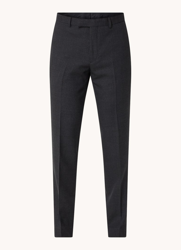 Pantaloni slim fit Sandro din lână elastică