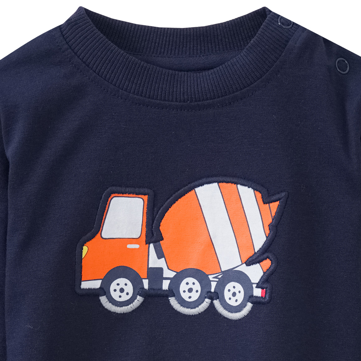 Baby Langarmshirt mit LKW-Applikation