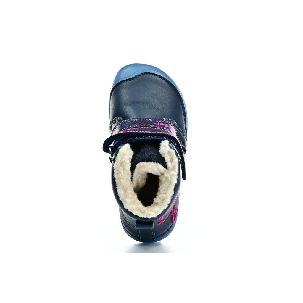 D.D.Step W073-42766 Royal Blue Winterbarfußschuhe