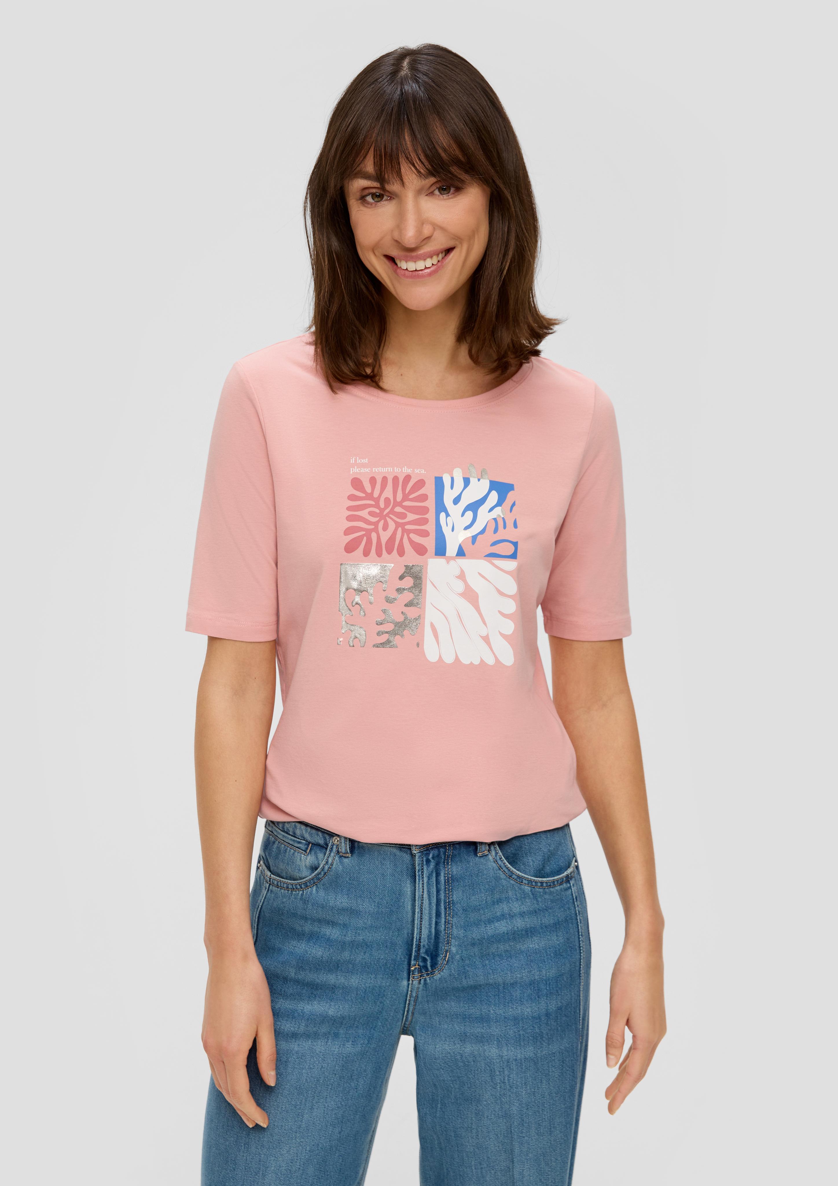T-Shirt mit Frontprint  2144441-42D0
