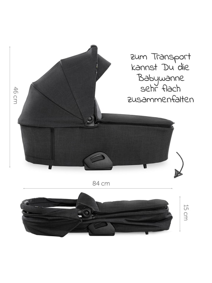 Hauck Kombi-Kinderwagen Vision X Duoset Black (Sportwagen in schwarz,grau günstig kaufen onesize