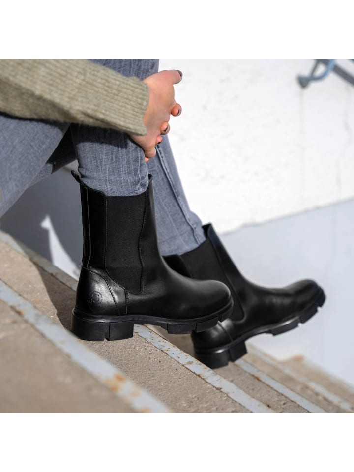 palado Chelsea Boots in Black/Black günstig kaufen
