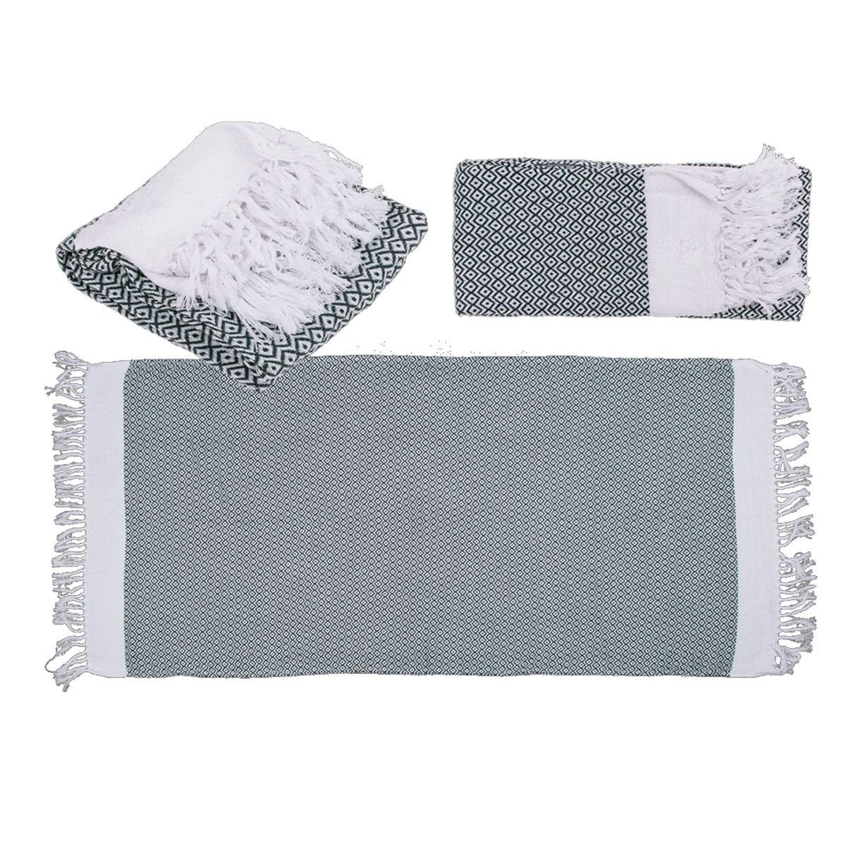 Marabellas Shop Saunatuch Handtuch für Sauna & Strand ca. 80 x 170 cm Fouta-Hamamtuch Saunatuch