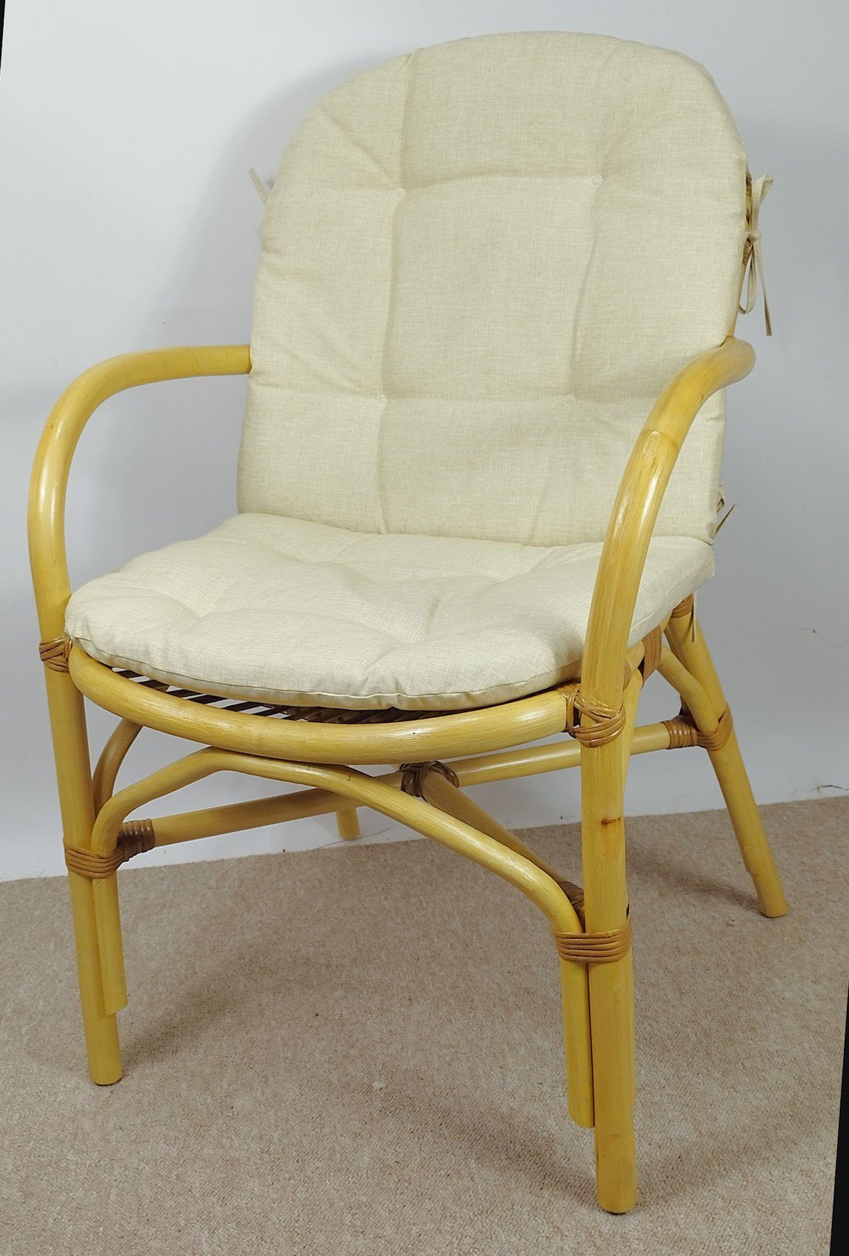 Rattani Rattanstuhl Rattansessel, Rattanstuhl Modell Kinari, Rattan Natur
