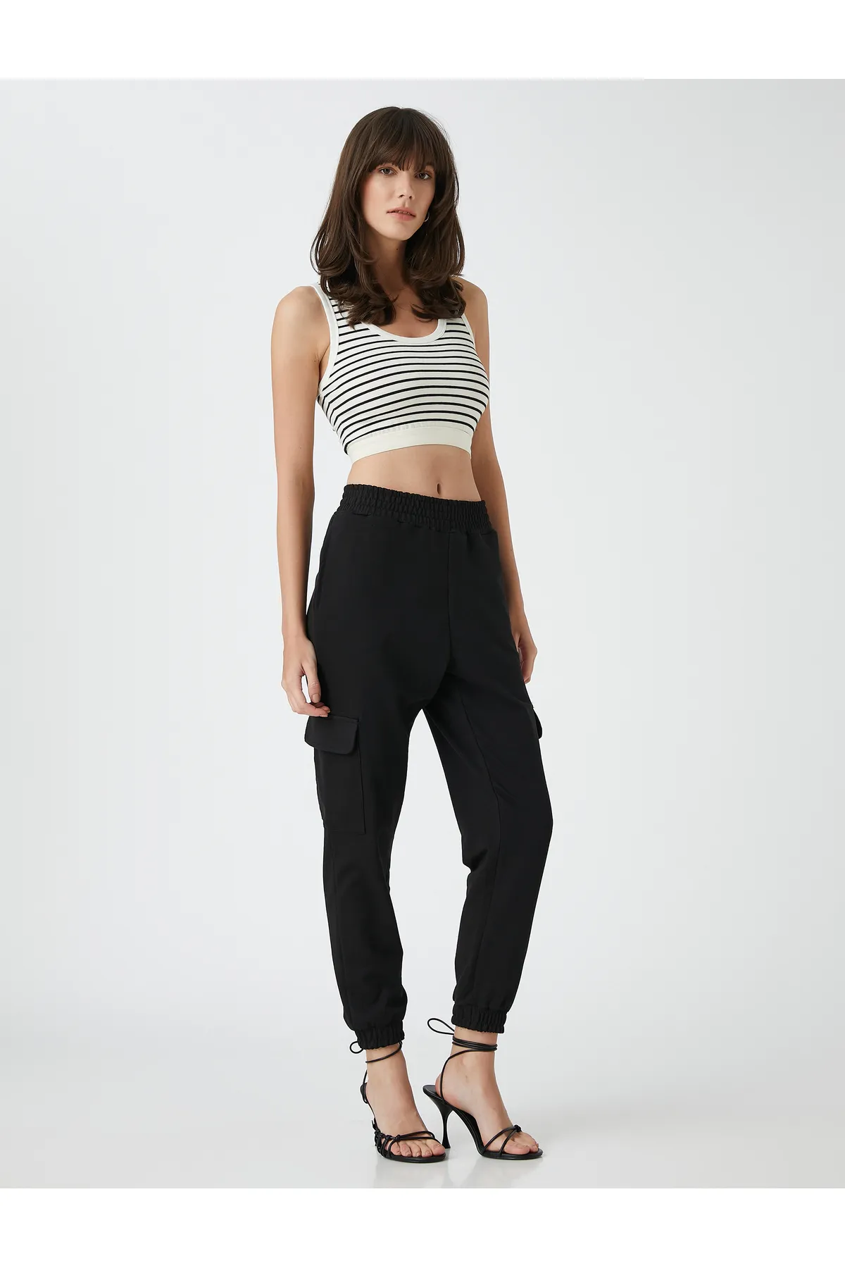 Koton  Jogger-Cargohose mit elastischer Taillentasche
