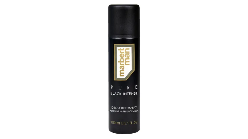 MARBERT Man Pure Black Intense Deo & Bodyspray 150 ml