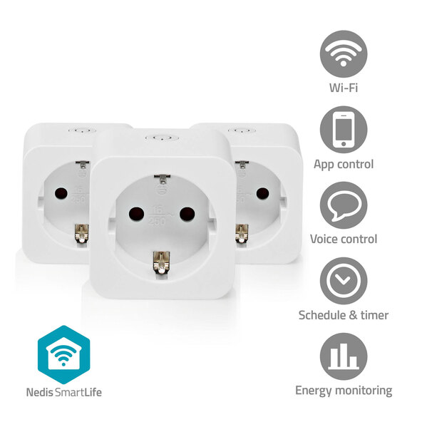 Smart Stecker, WIFIP121FWT3, SmartLife, 3er Set