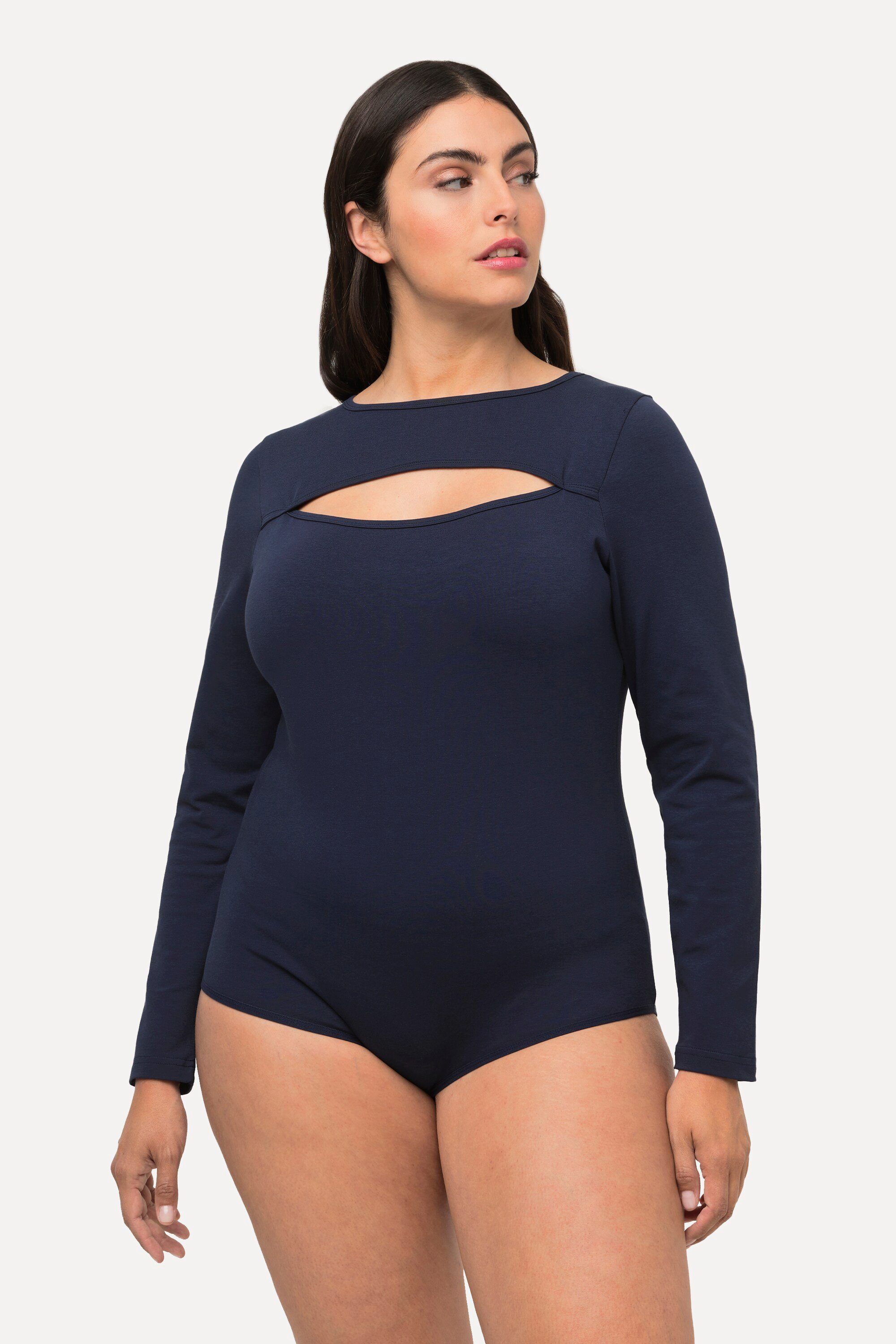 Ulla Popken Body Body Cut-Out Slim Langarm