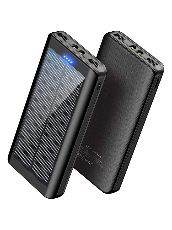 SmartCase Solar-Powerbank in Schwarz - 30.000 mAh günstig kaufen onesize