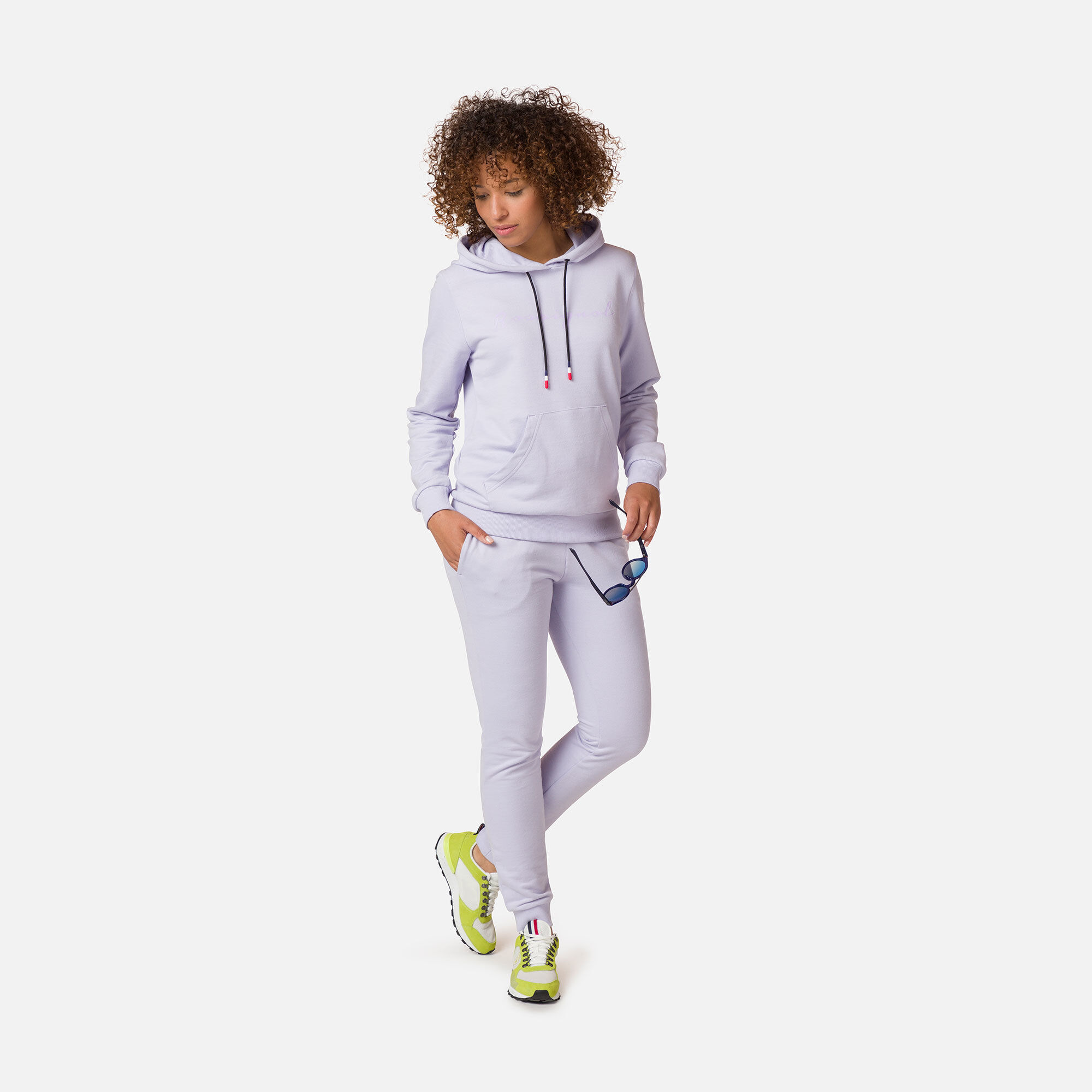 Sweat en coton à capuche Logo Femme