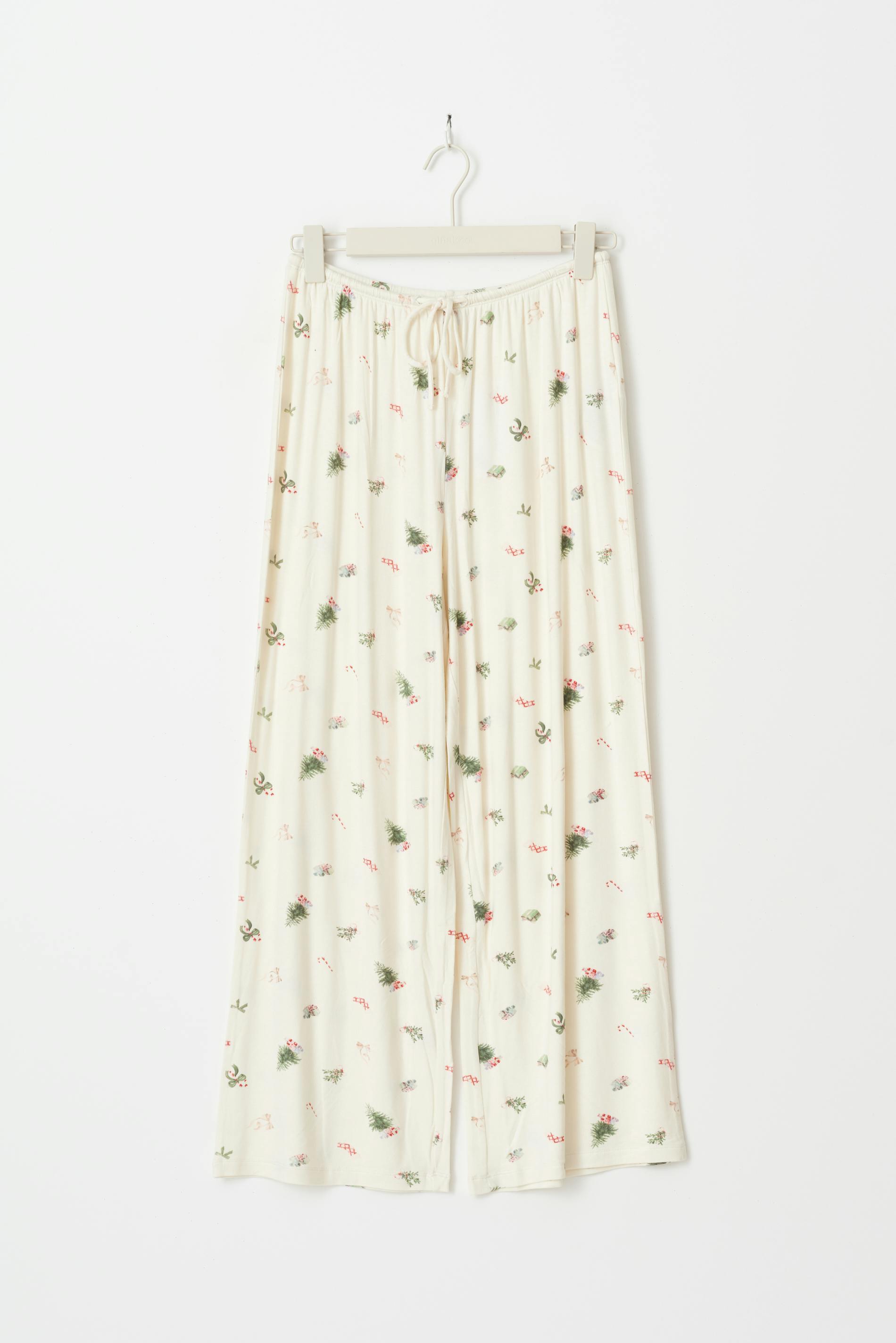 Drawstring wide trousers