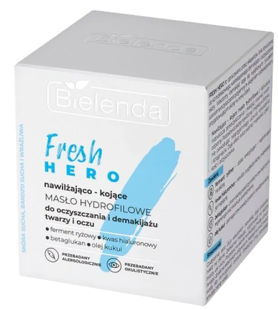 Bielenda Fresh Hero хидратантни и умирујући хидрофилни путер за чишћење и скидање шминке