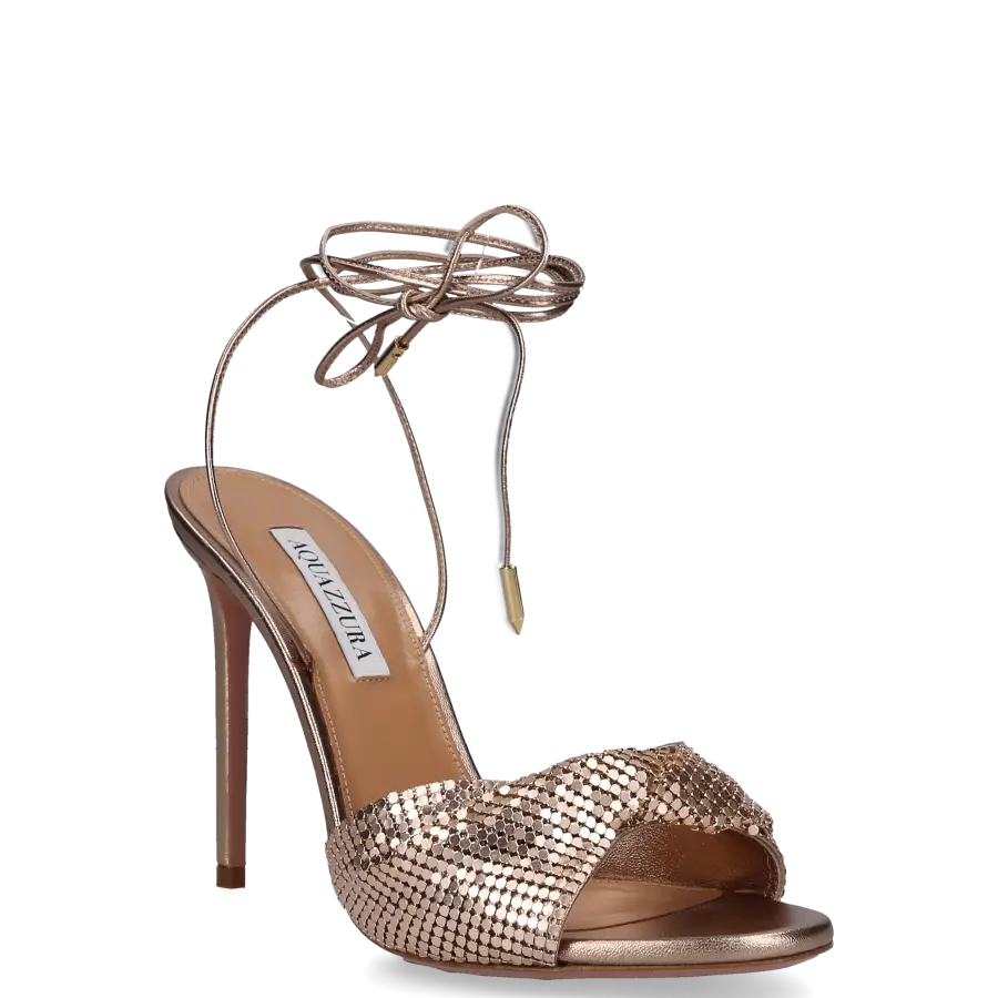 Aquazzura - Sandalen EMBELLISHED Kalbsleder - gold