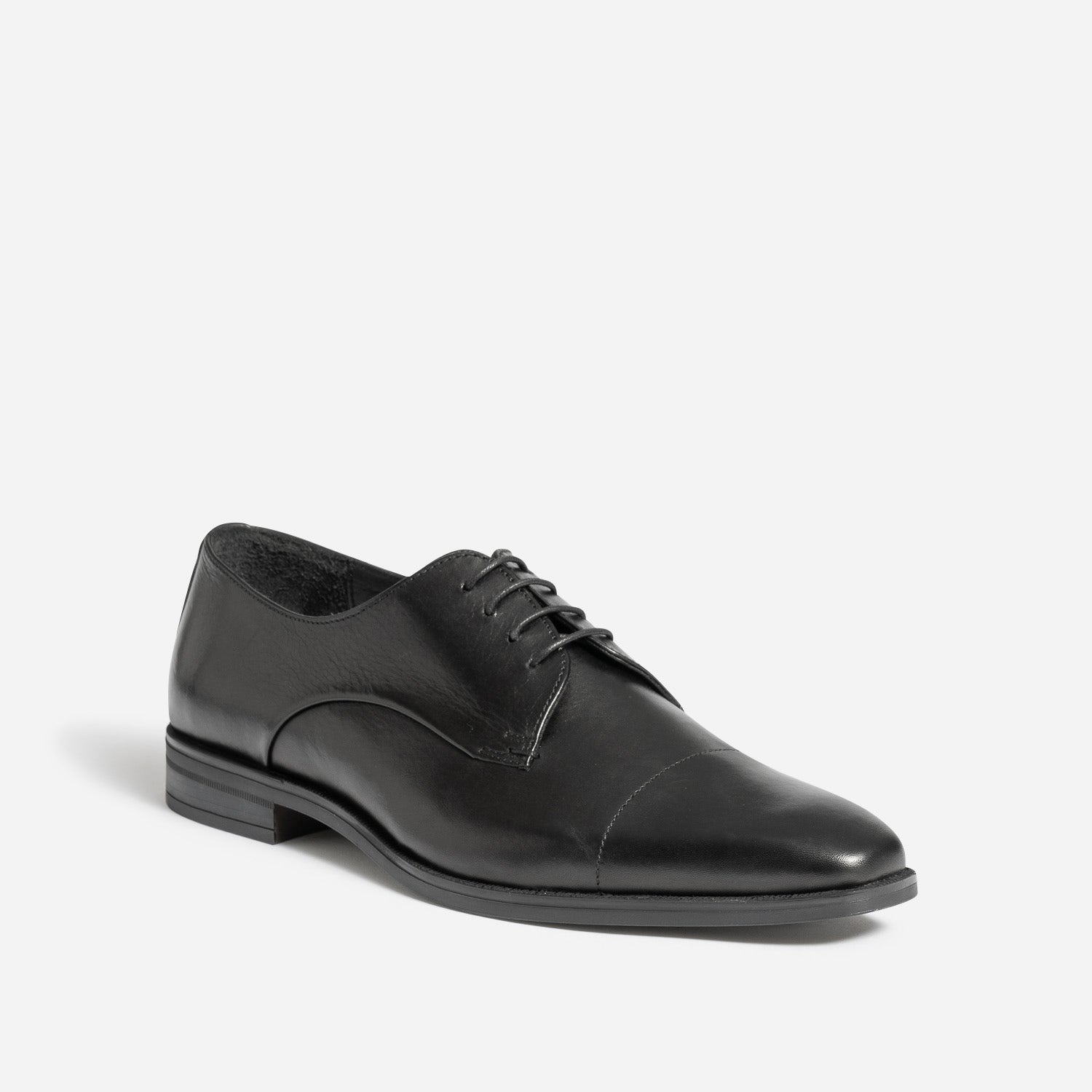 Derby noir en cuir