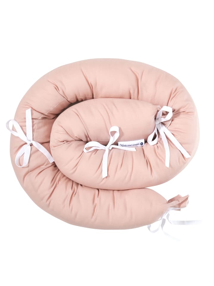 nordic coast company  Bettschlange in Rosa -  hell (L) 180 cm günstig kaufen onesize