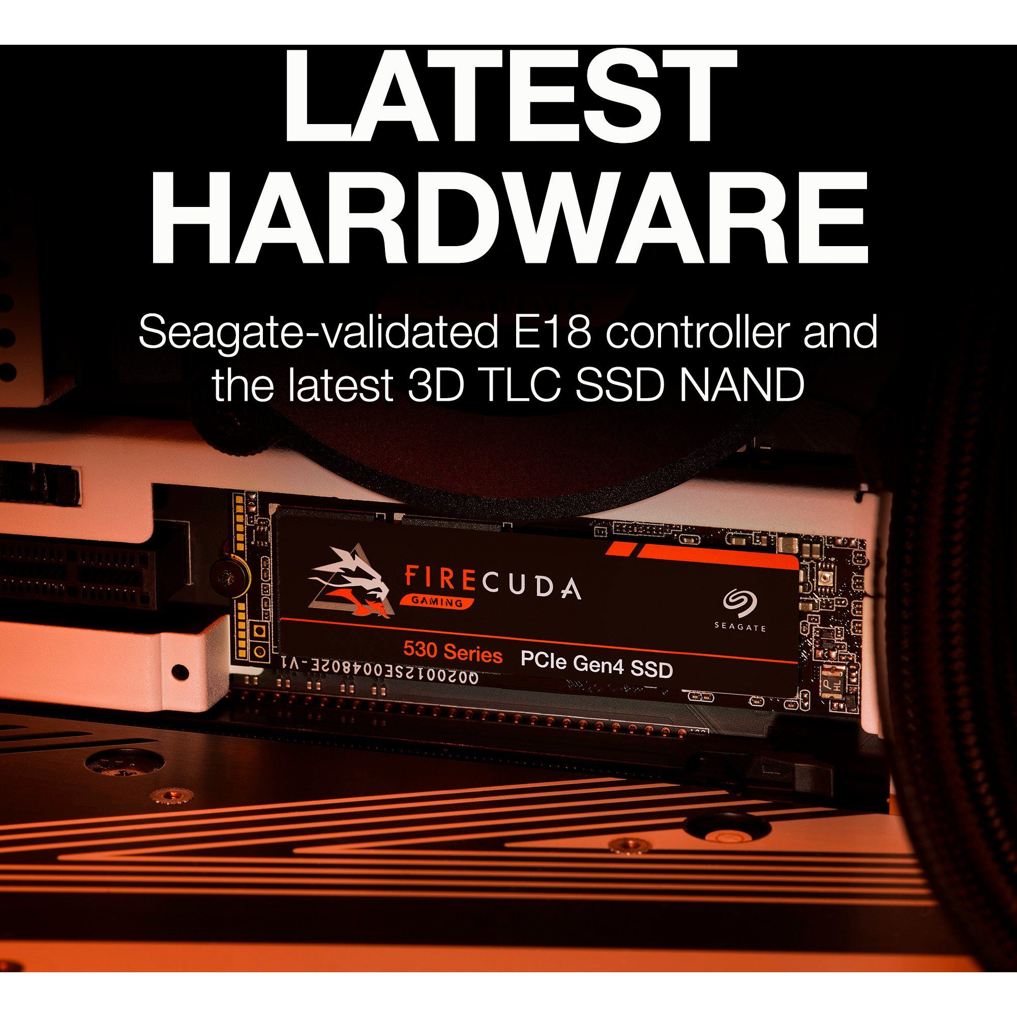 Seagate Seagate FireCuda 530 1 TB, SSD, (PCIe 4.0 x4, NVMe SSD-Festplatte