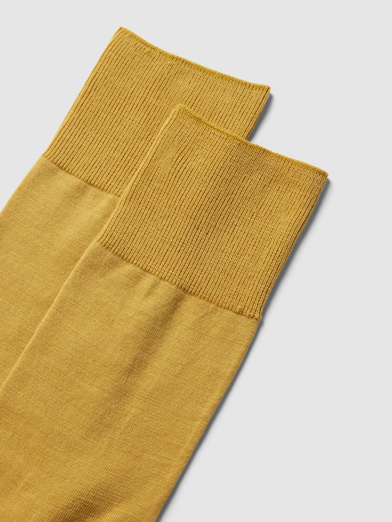 Socken mit elastischem Rippenbündchen Modell 'AIRPORT' in messing
