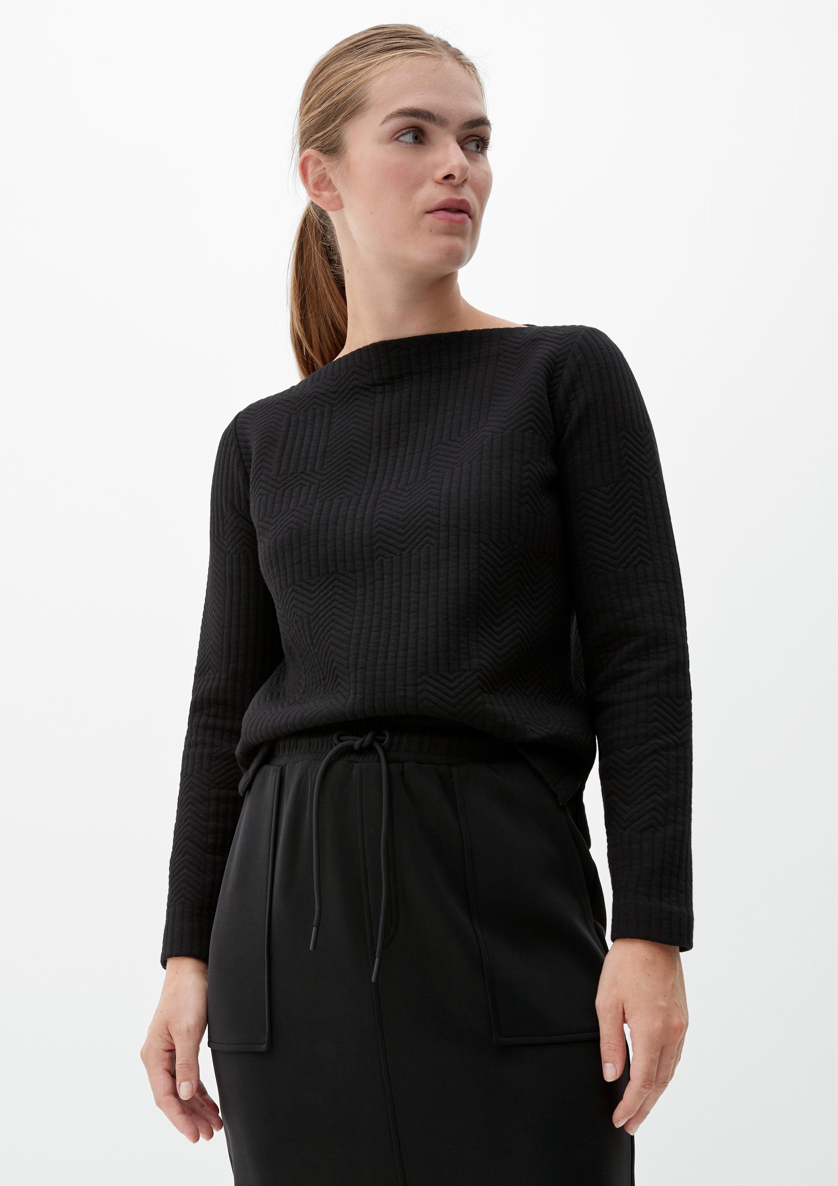 Sweatshirt mit Fischgrat-Muster  2124415-9999