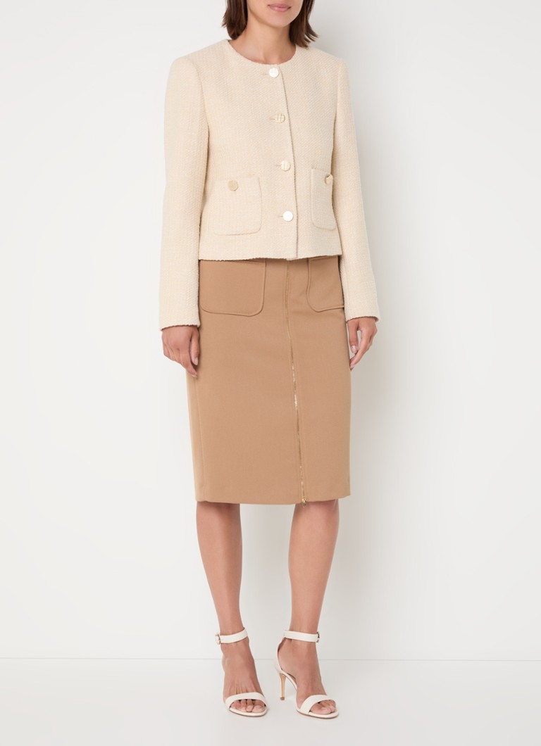 Jachetă din tweed și lurex de Claudia Sträter