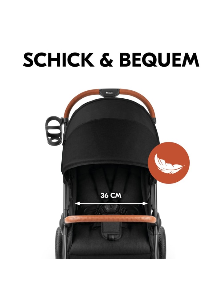 Hauck Buggy & Sportwagen UpTown Black (mit Liegefunktion in schwarz günstig kaufen onesize