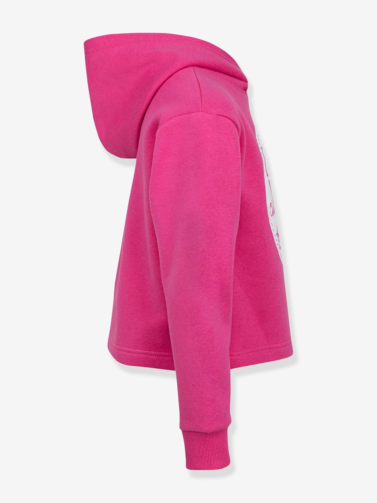 Sweat à capuche Chuck Patch Cropped Hoodie CONVERSE rose